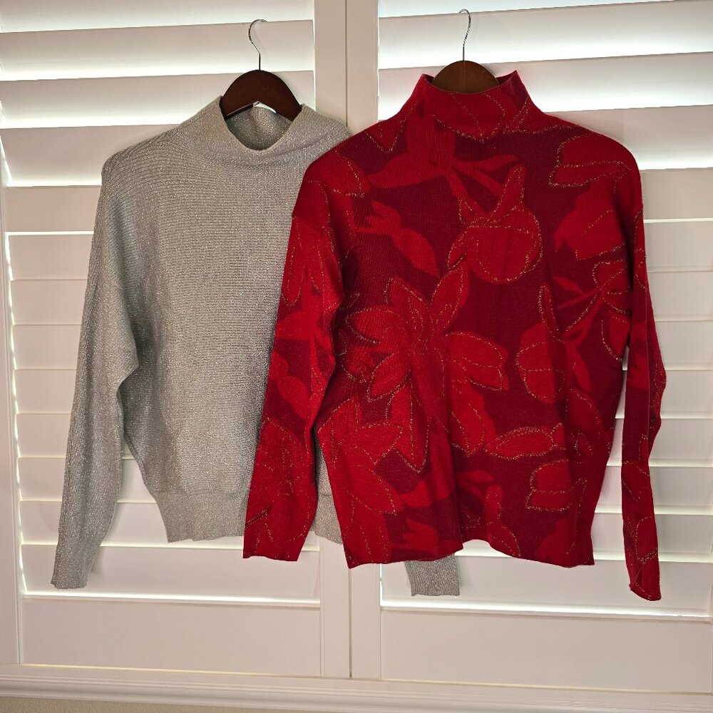 Holiday Sweater Bundle Size Small. Premise & Tahari